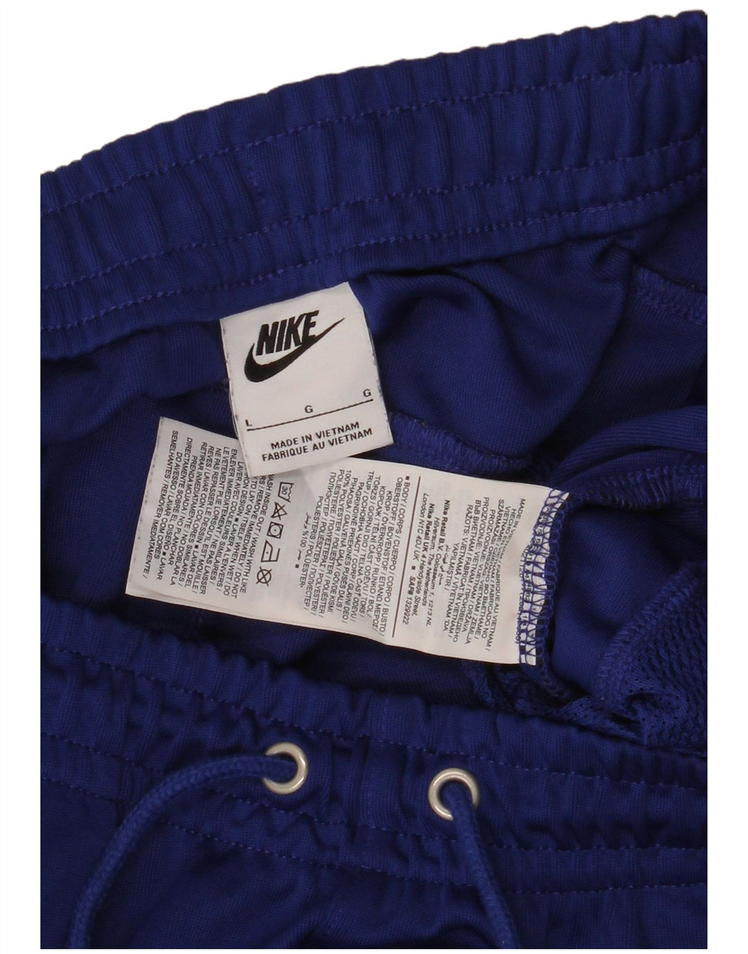 Nike Herren-Trainingshose, Jogginghose, Größe L, Blau, Polyester