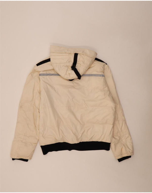Geox Herren Respira Kapuzen-Bomberjacke UK 44 2XL Beige Polyamid
