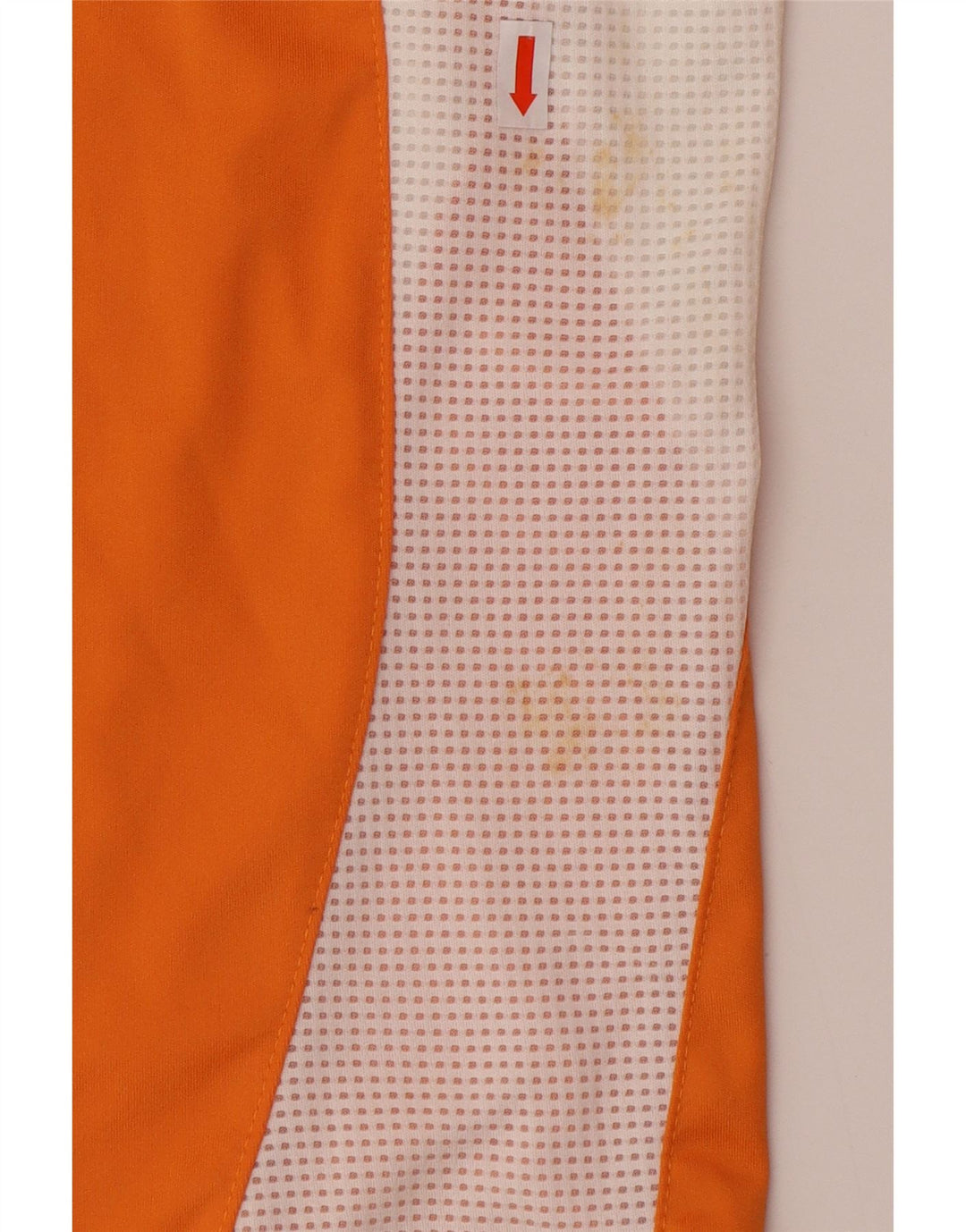 ADIDAS Herren Climacool T-Shirt Top Large Orange Colourblock Polyester