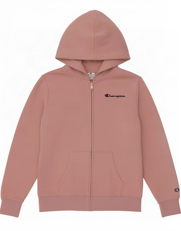 Champion Damen-Kapuzenpullover mit Reißverschluss, Gr. 10, Größe S, rosa, Baumwolle