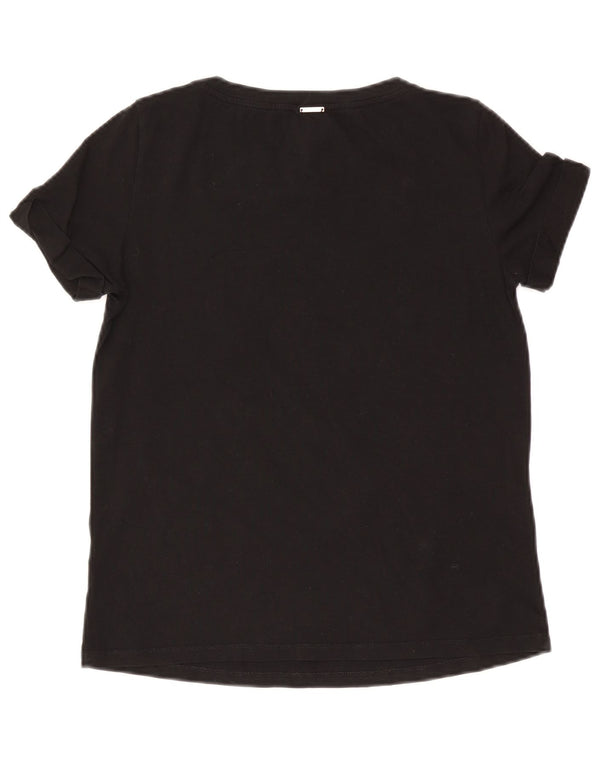 Liu Jo Damen Disney Graphic T-Shirt Top UK 14 Medium Schwarz