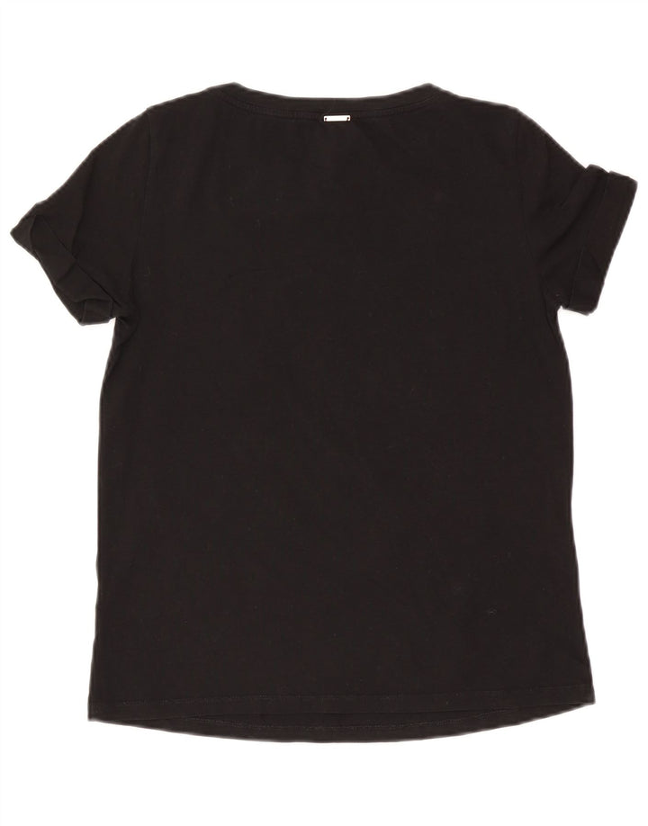 Liu Jo Damen Disney Graphic T-Shirt Top UK 14 Medium Schwarz