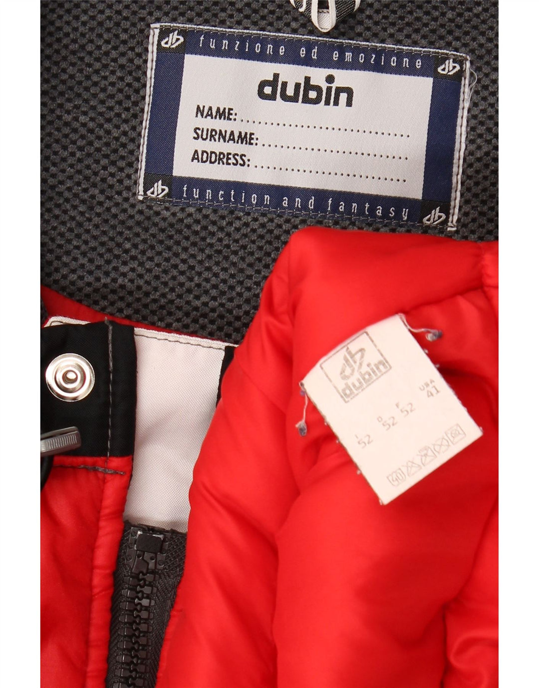 Dubin Herren Graphic Racer Jacke IT 52 XL Rot Colourblock Polyester