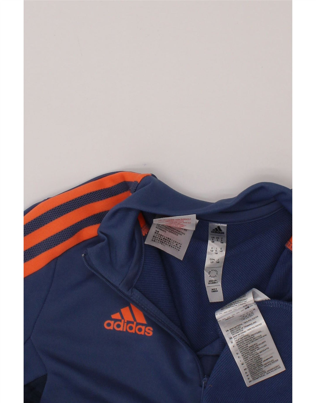 Adidas Jungen Manchester United Pullover-Trainingsanzug-Oberteil, 9–10 Jahre, Blau