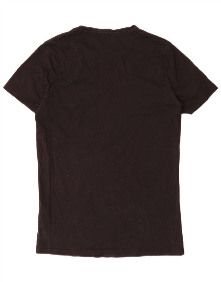 Diesel Herren T-Shirt Top Large Schwarz Baumwolle