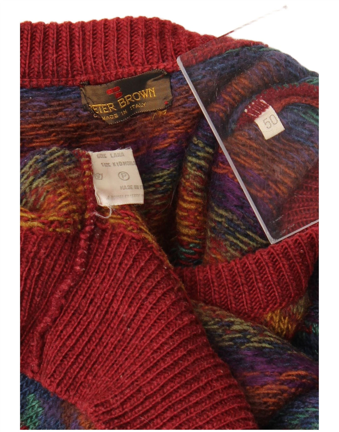 PETER BROWN Herren Pullover mit Rundhalsausschnitt IT 50 Medium Mehrfarbig