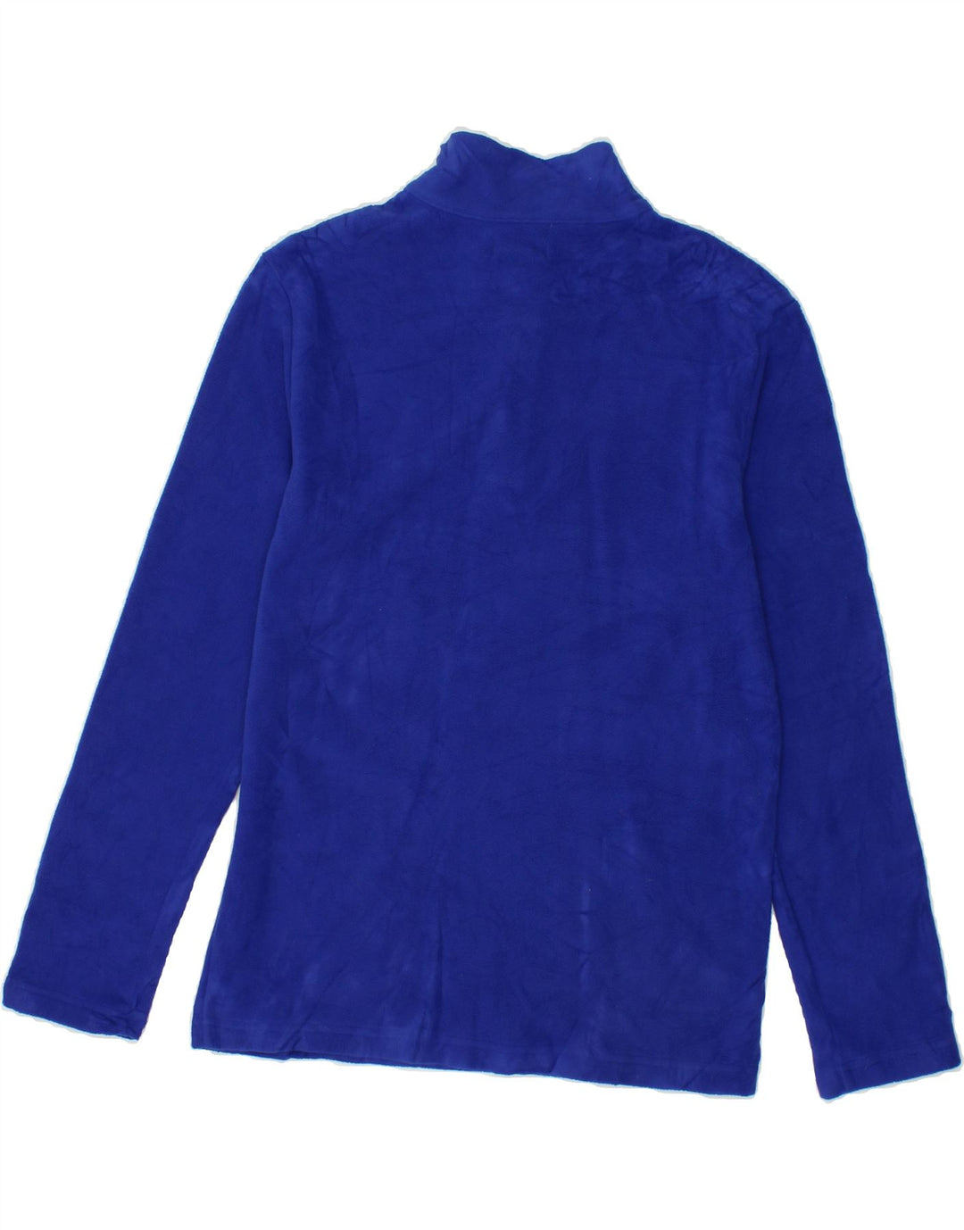CHAPS Womens Zip Neck Fleece Jumper UK 14/16 Large Blue Polyester Vintage Chaps and Second-Hand Chaps from Messina Hembry 