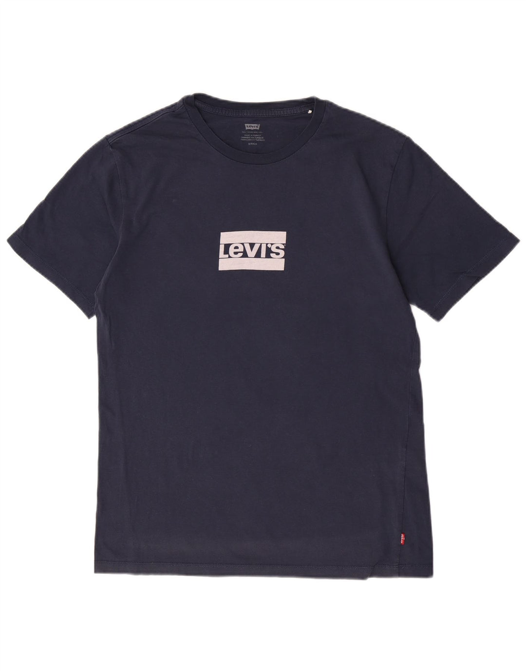 Levi's Herren-T-Shirt mit Grafik, Größe S, marineblaue Baumwolle