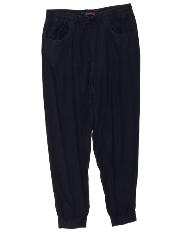 Marks & Spencer Damen Freizeithose UK 14 Large W34 L28 Marineblau
