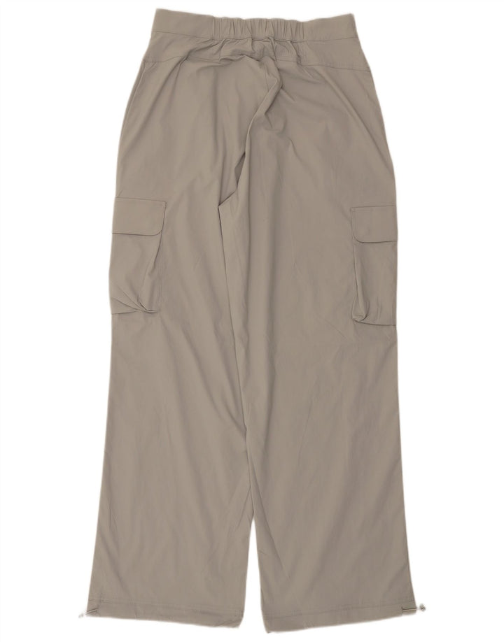 ELLESSE Damen-Cargohose mit hoher Taille, UK 14, M, W30, L31, Grau