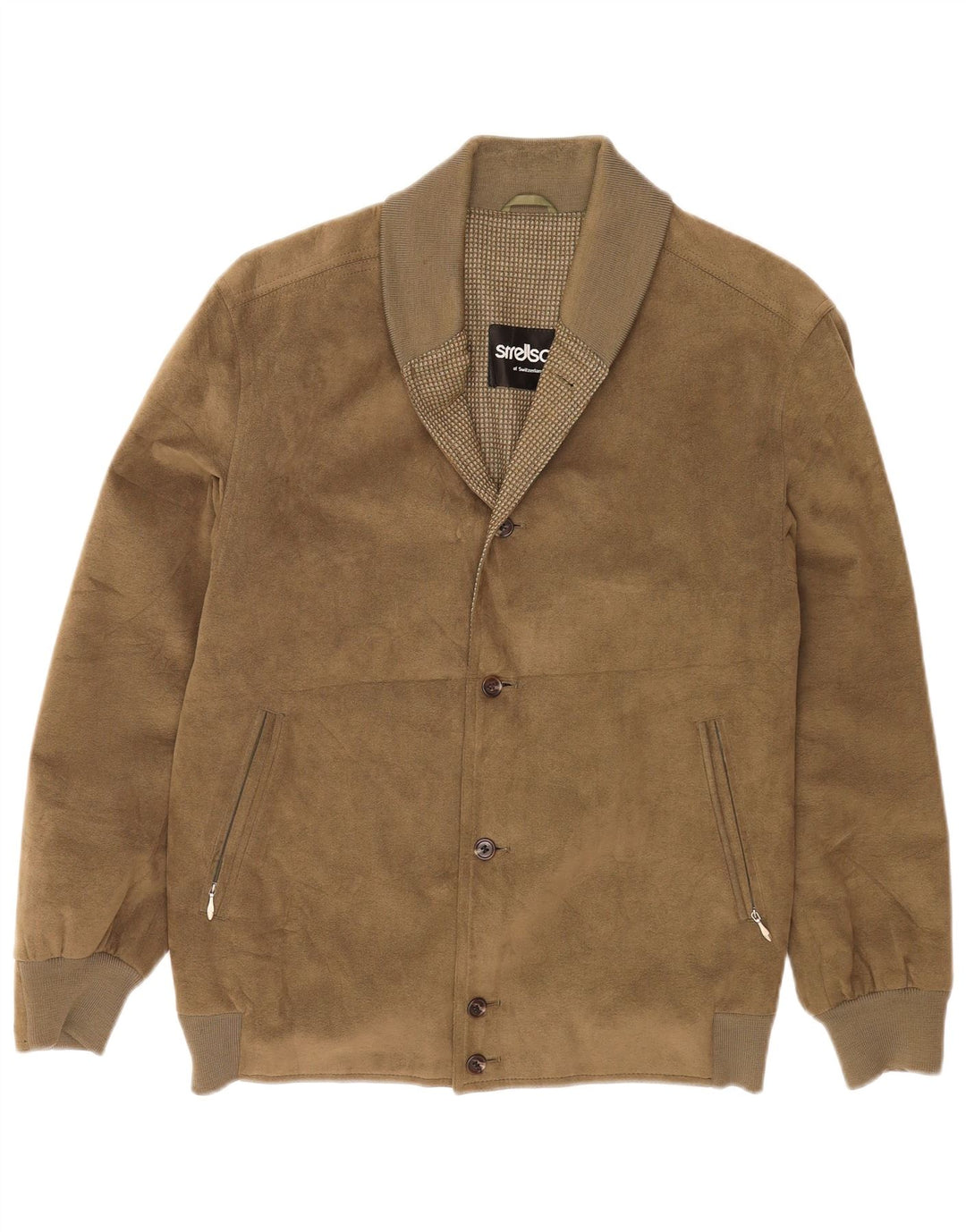 Strellson Herren Bomberjacke UK 38 Medium Khaki Polyester