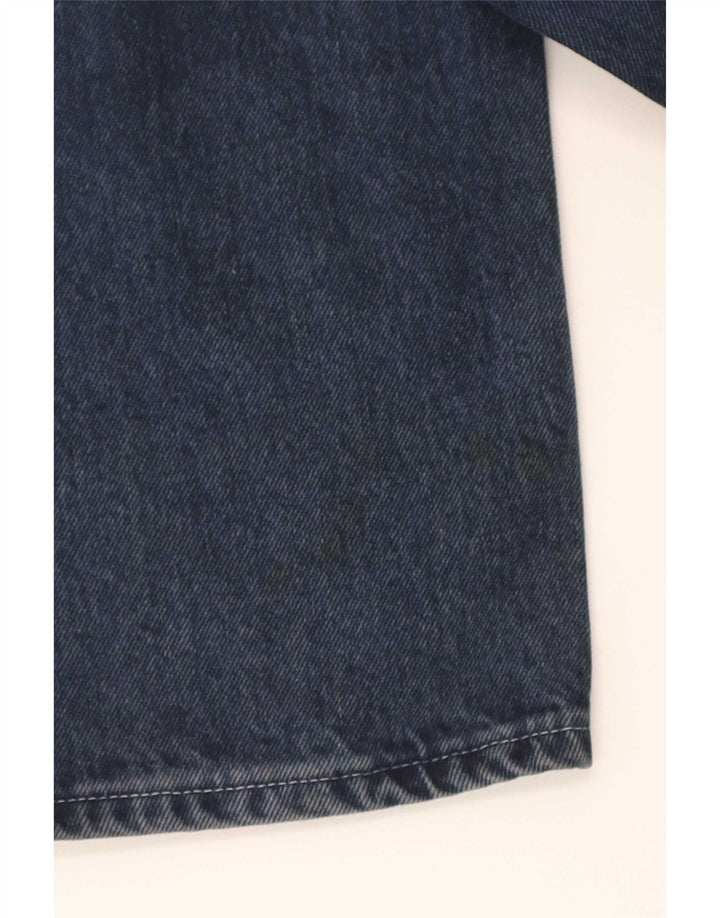 Trussardi Herren Straight Jeans W34 L32 Marineblaue Baumwolle