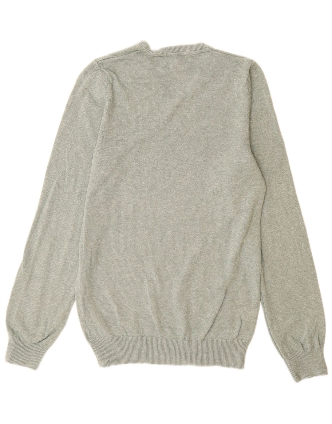 Marks & Spencer Herren-Pullover mit V-Ausschnitt, XS, grüne Baumwolle