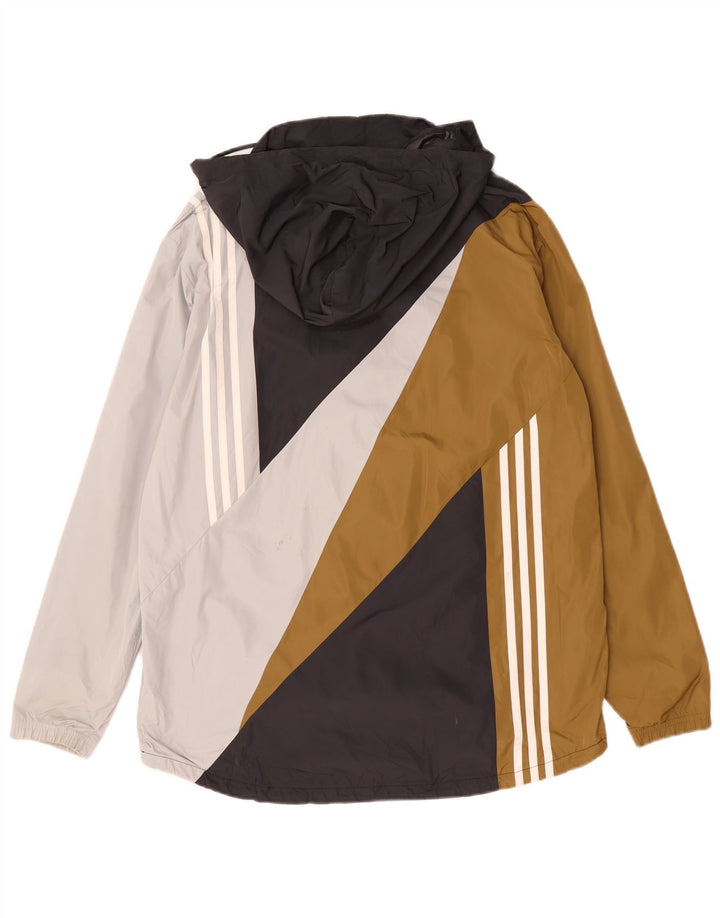 Adidas Herren-Trainingsanzug mit Grafik-Pullover, groß, mehrfarbig, Farbblock