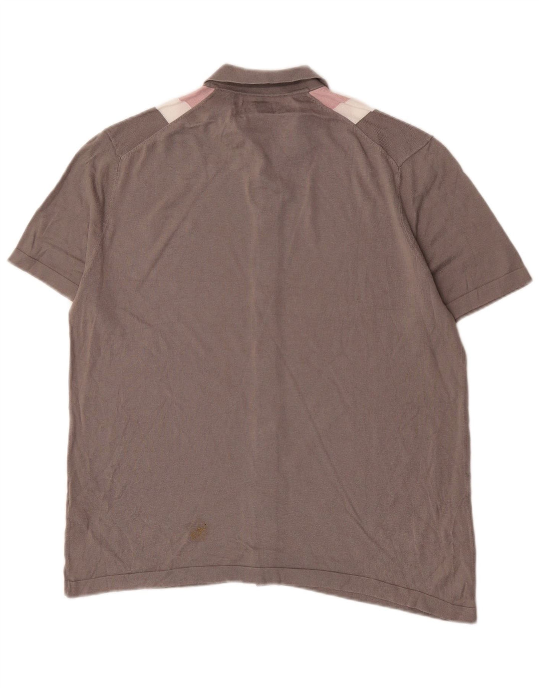 Marks & Spencer Herren-Kurzarmhemd, groß, rosa, Colourblock-Baumwolle