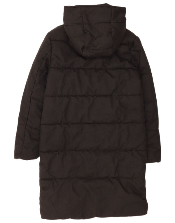 Crew Clothing Wattierter Damenmantel mit Kapuze, Gr. 8, Schwarz, Polyester