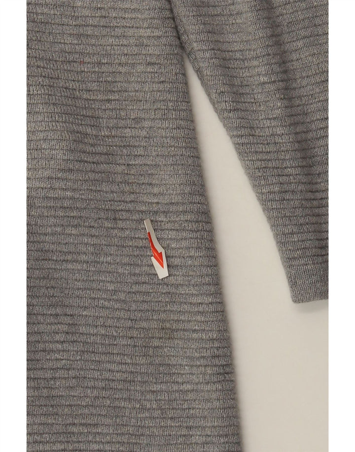 Marks & Spencer Damen Übergroßes Pulloverkleid UK 10 Small Graue Viskose