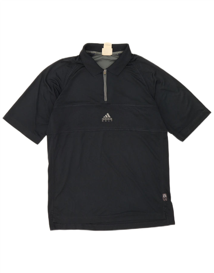 Adidas Herren Climalite Poloshirt UK 40/42 Medium Marineblau Polyester