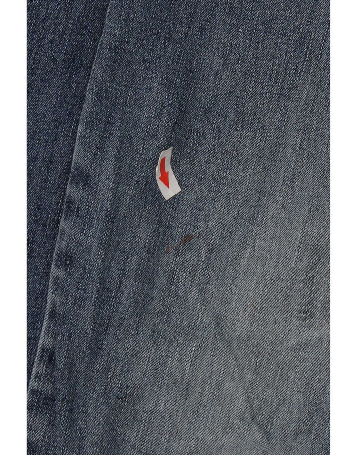 Marks & Spencer Herren-Jeans, normal, verkürzt, W38, L25, Blau, Baumwolle