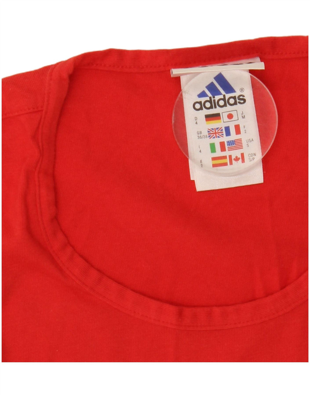 Adidas Herren Weste Top UK 36/38 Small Rote Baumwolle