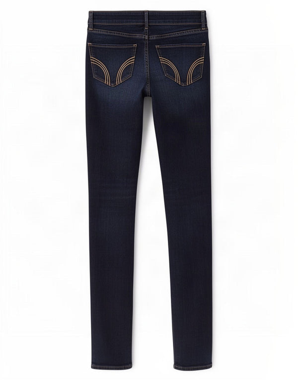 Hollister Damen Skinny Jeans US 3 XS W26 L29 Marineblaue Baumwolle