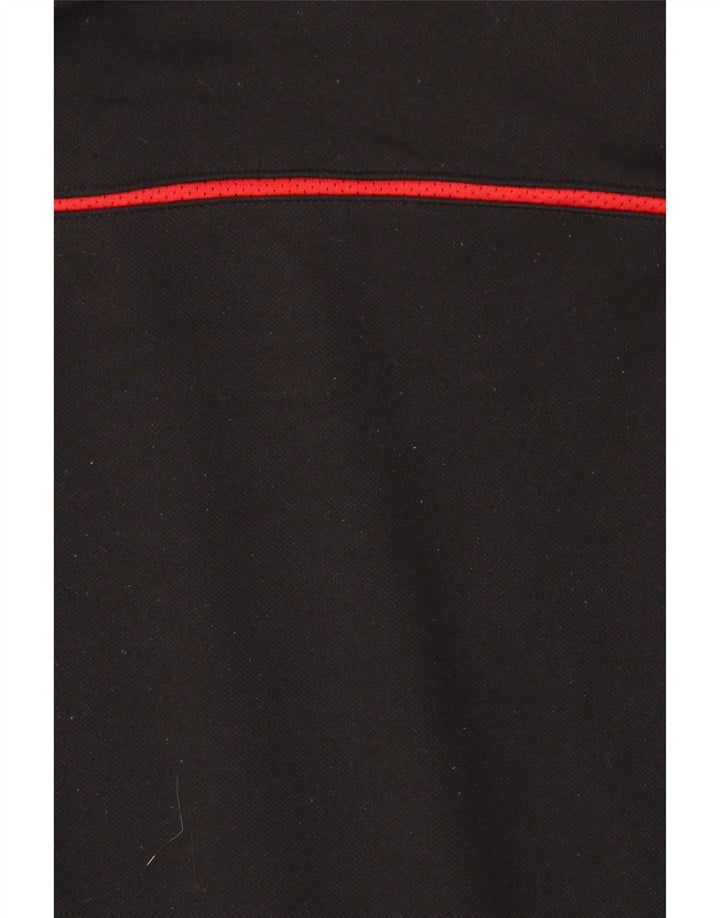 Adidas Herren-Trainingsanzug-Oberteil mit Reißverschluss am Hals, groß, Schwarz, Farbblock