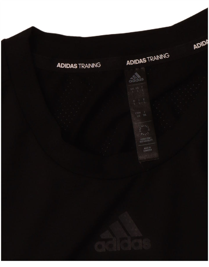 Adidas Herren Aeroready T-Shirt Top Large Schwarz Polyester