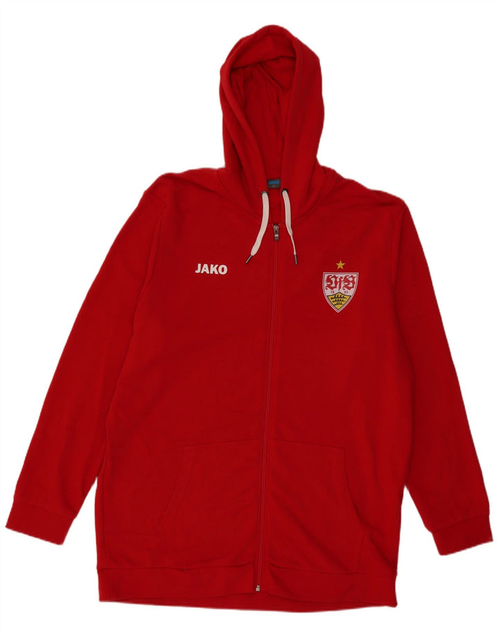 Jako Herren-Kapuzenpullover mit Reißverschluss, 3XL, rote Baumwolle