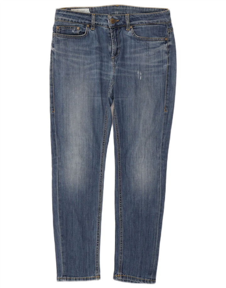 DONDUP Distressed Slim Jeans für Damen W29 L27 Blaue Baumwolle