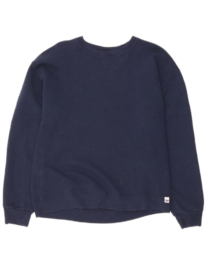 Russell Athletic Herren-Sweatshirt-Pullover, mittleres Marineblau, Polyester