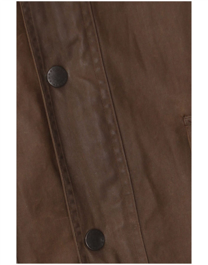 BARBOUR Herren Loose Fit Jacke aus gewachster Baumwolle UK 42 XL Braunes Polyurethan