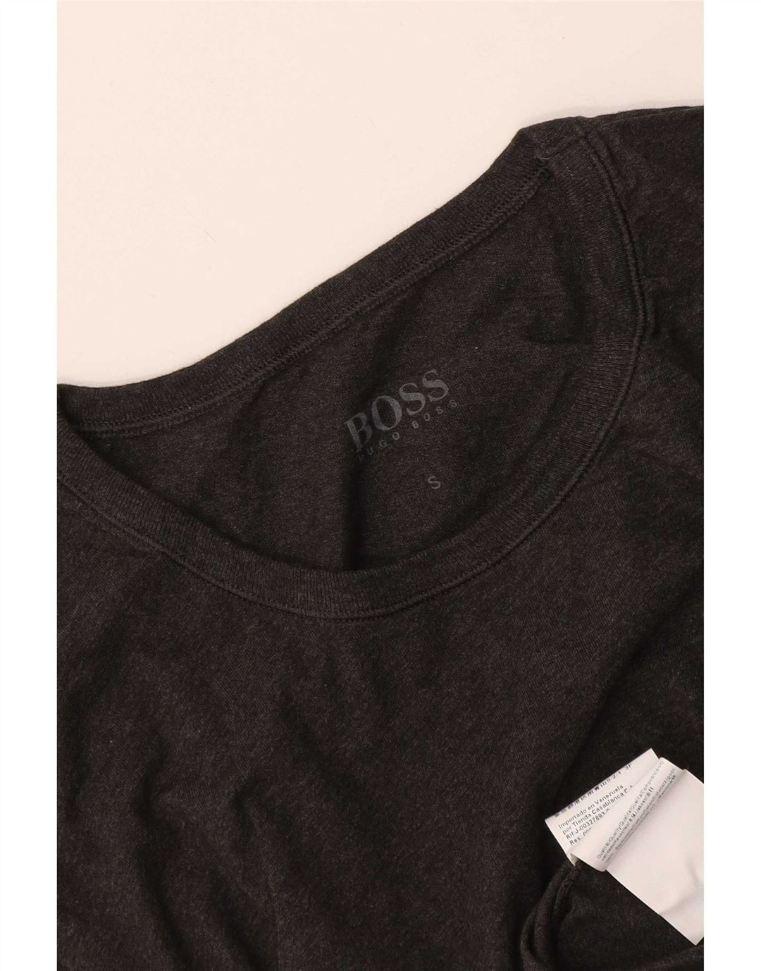 Hugo Boss Herren T-Shirt Top Small Grau Baumwolle