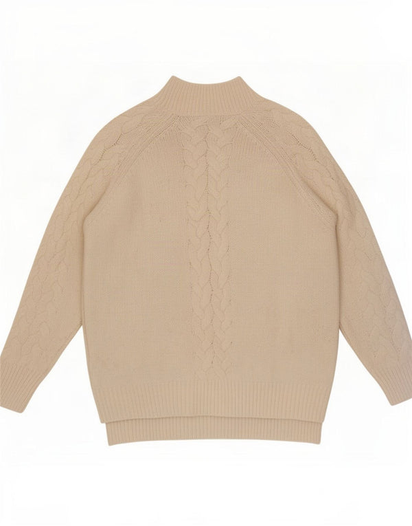 Marks & Spencer Damen-Pullover, übergroß, Rollkragenpullover, Gr. 18, XL, Beige