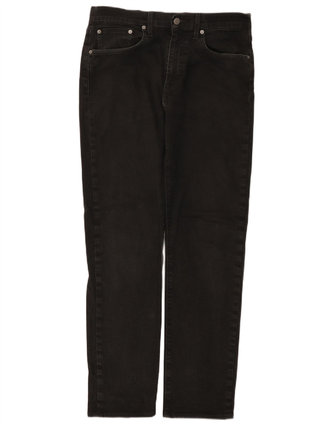 Levi's Herren 502 Tapered Jeans W32 L32 Schwarze Baumwolle