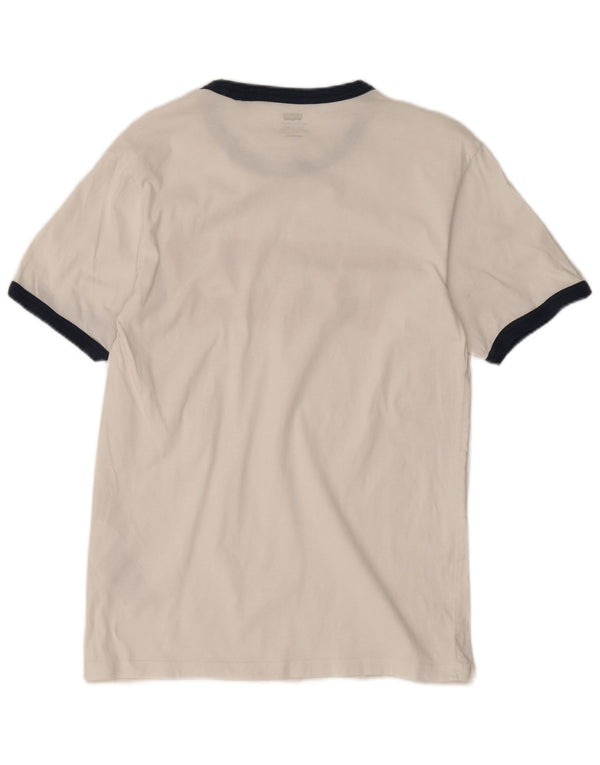 Levi's Herren Grafik T-Shirt Top XS Weiße Baumwolle