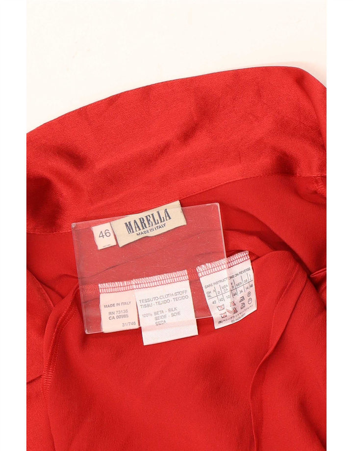 Marella Damen Hemdbluse UK 14 Large Rot