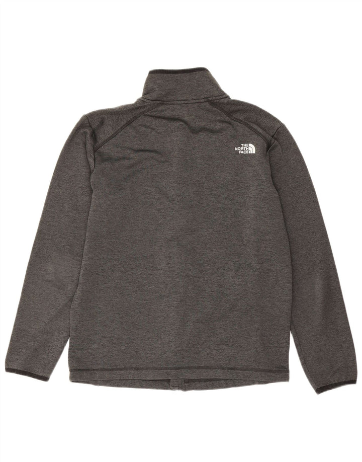 The North Face Herren-Trainingsanzug-Oberjacke aus mittelgrau meliertem Polyester