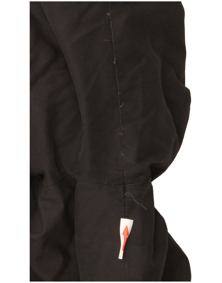 Kanadische Damen-Parkajacke mit Kapuze, EU 42, mittlere schwarze Baumwolle