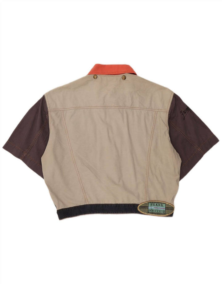 Frank Scozzese Herren-Jeansjacke in Übergröße, Größe UK 38, mittleres Marineblau
