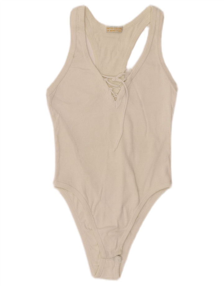 Benetton Damen-Body UK 4 XS Off White