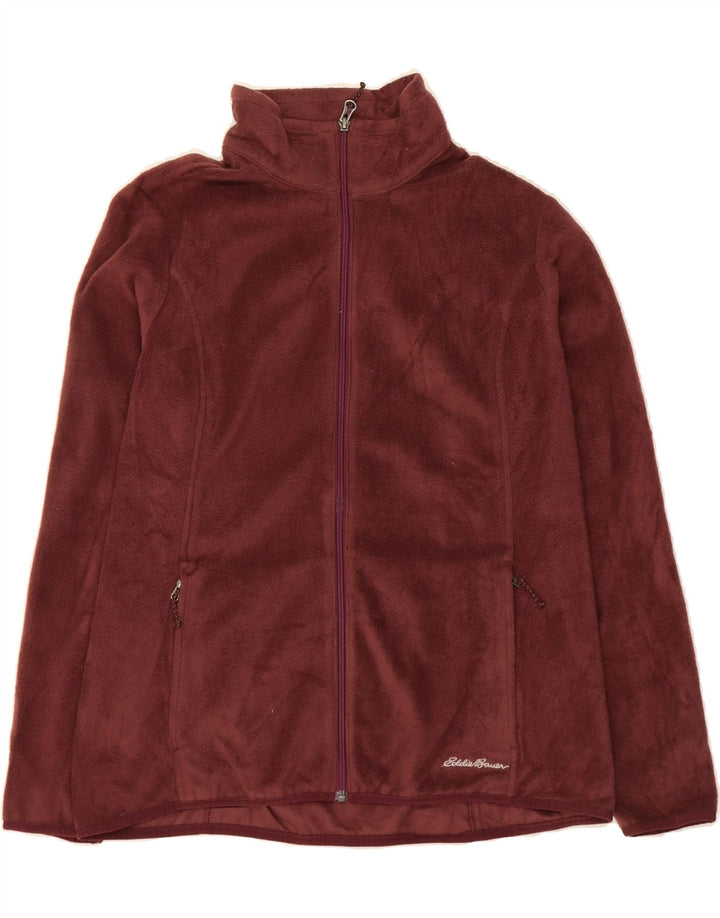 EDDIE BAUER Womens Fleece Jacket UK 18 XL Brown Polyester Vintage Eddie Bauer and Second-Hand Eddie Bauer from Messina Hembry 