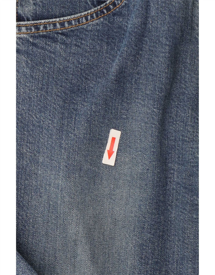 Levi's Damen 525 Flared Jeans W28 L34 Blaue Baumwolle
