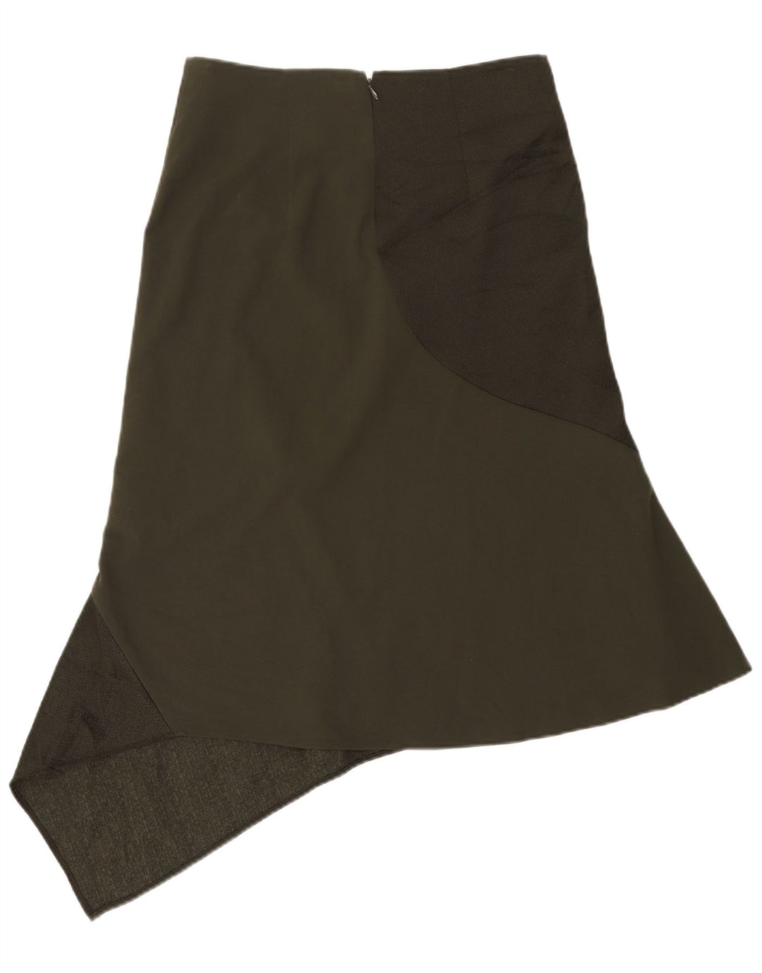 Cos Damen Asymmetrischer Rock EU 38 Medium W30 Khaki Polyester