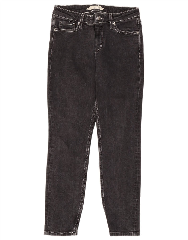 TOPSHOP Damen Baxter Crop Slim Jeans W26 L25 Schwarz