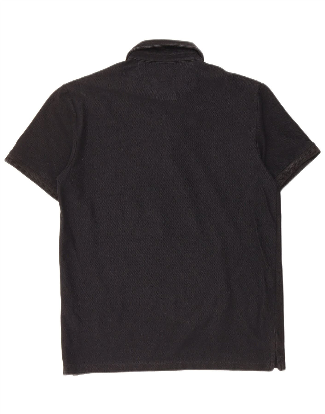 Zara Herren Poloshirt Small Schwarz Baumwolle
