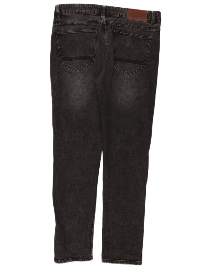 Ben Sherman Herren Brighton Slim Jeans W36 L32 Schwarze Baumwolle