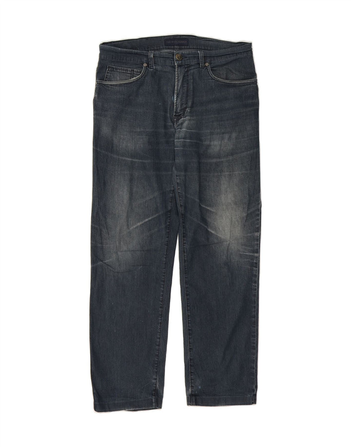 TRUSSARDI Mens Straight Jeans W34 L30 Blue Vintage Trussardi and Second-Hand Trussardi from Messina Hembry 
