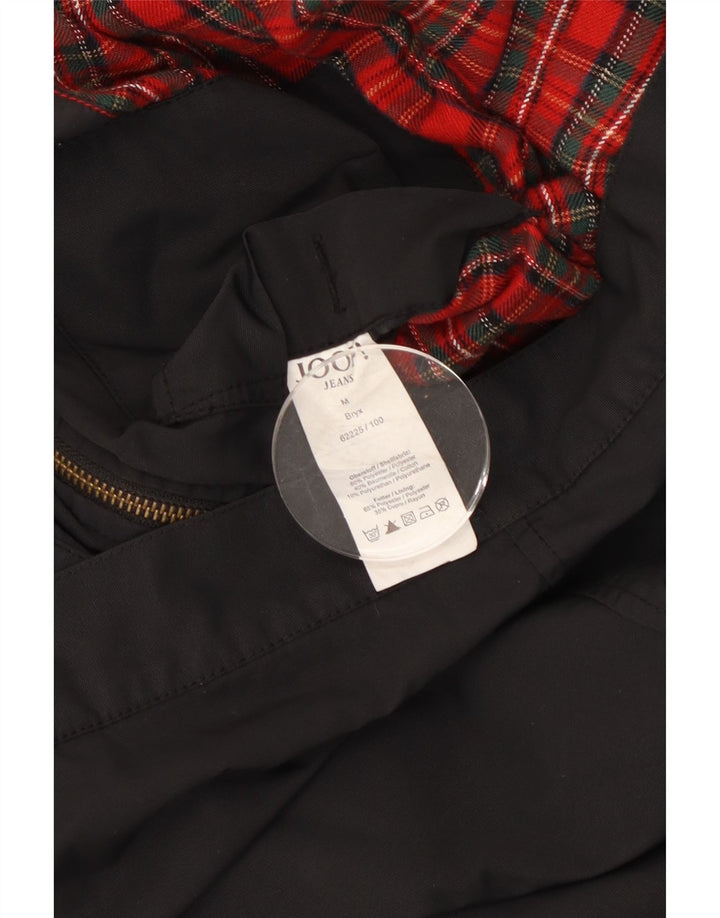 Joop Herren-Utility-Jacke mit Kapuze, UK 38, Mittelschwarz, Polyester