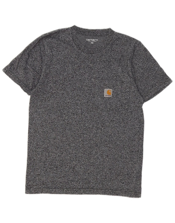CARHARTT Herren T-Shirt Top XS Grau gefleckte Baumwolle