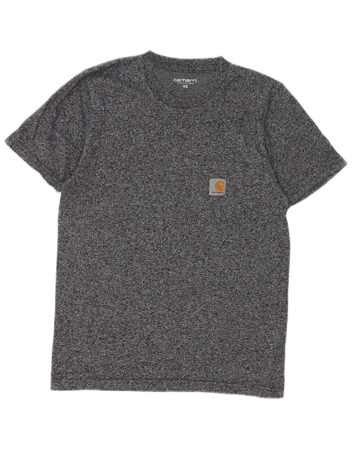 CARHARTT Herren T-Shirt Top XS Grau gefleckte Baumwolle